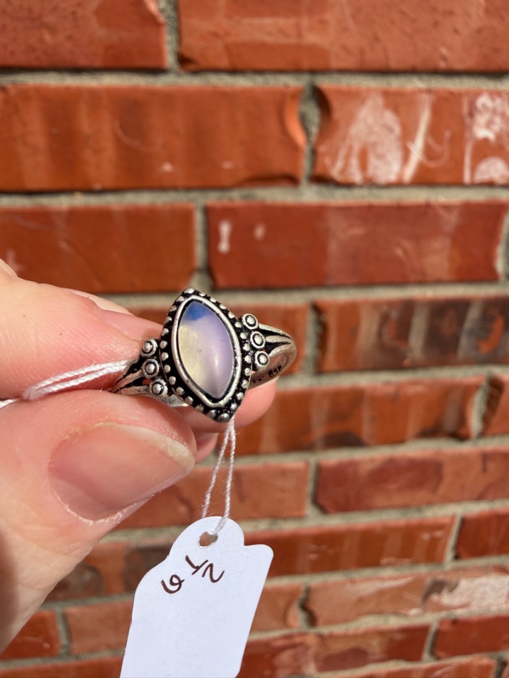 Clear Marquise Ring - Lavender Opalescent